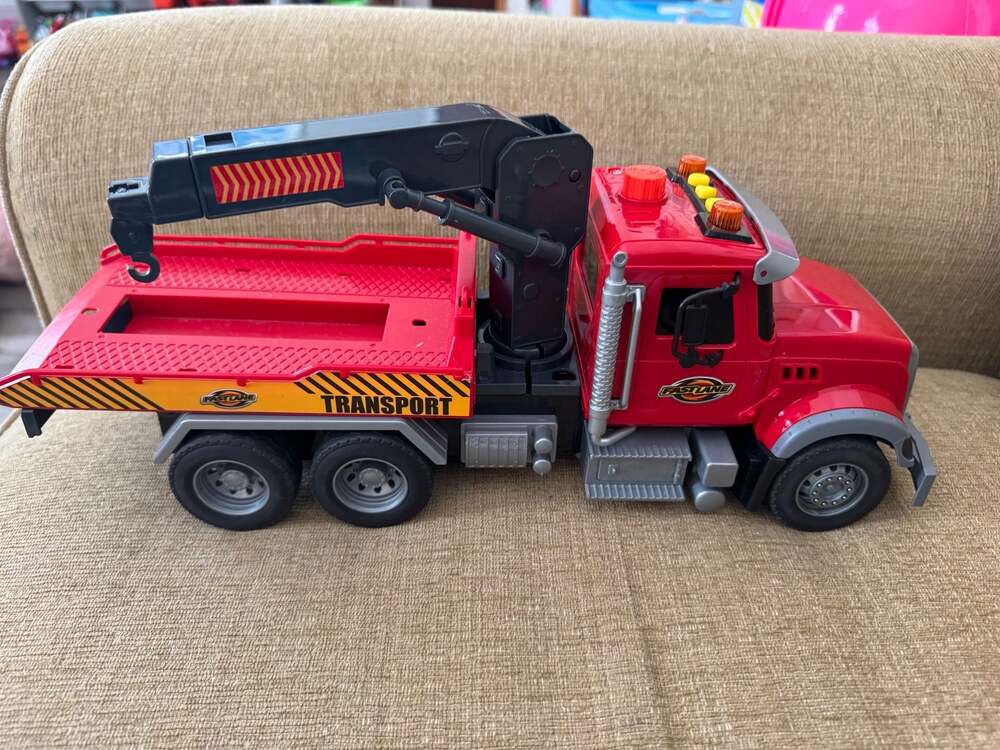 Fast Lane Transport Crane Tow Truck with Lights and Sounds
